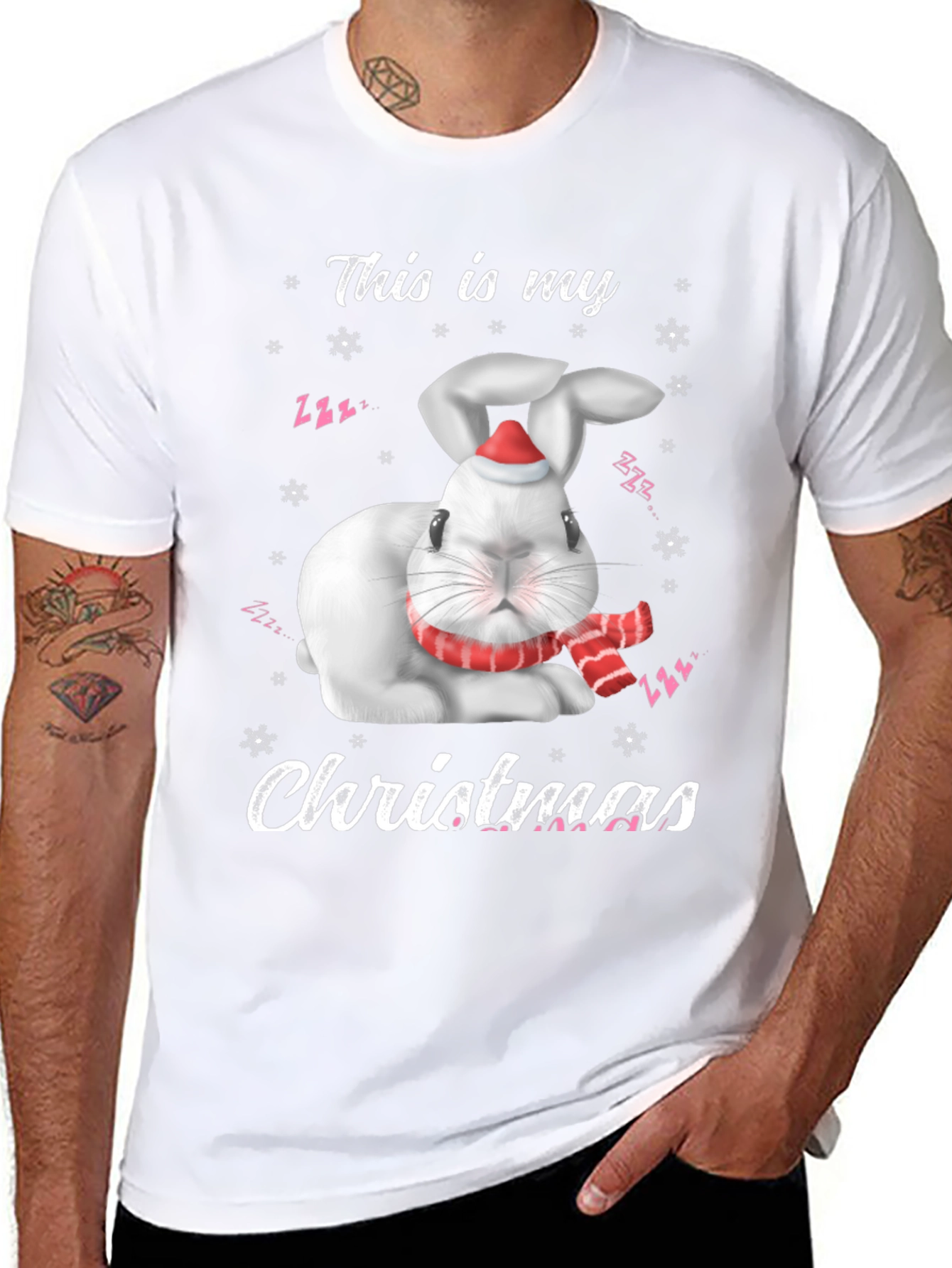 Cute Rabbit Christmas T-Shirt