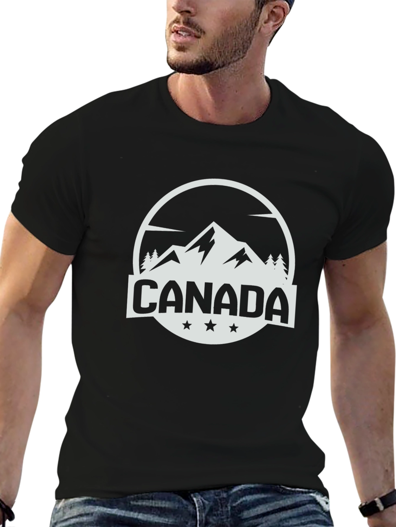 Canada Mountain Graphic Tee - Black