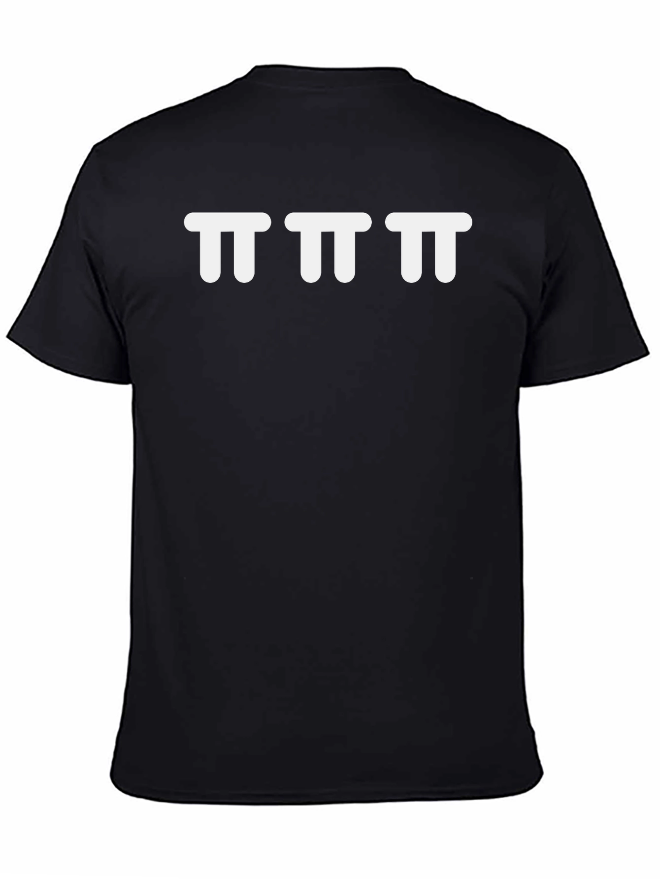 Graphic Tee - 3 White Pi Symbols