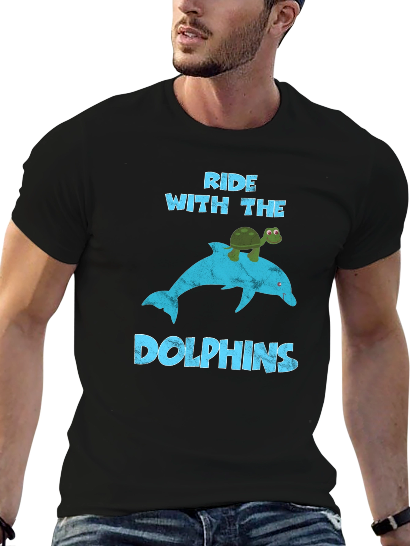 Ride With Dolphins T-Shirt