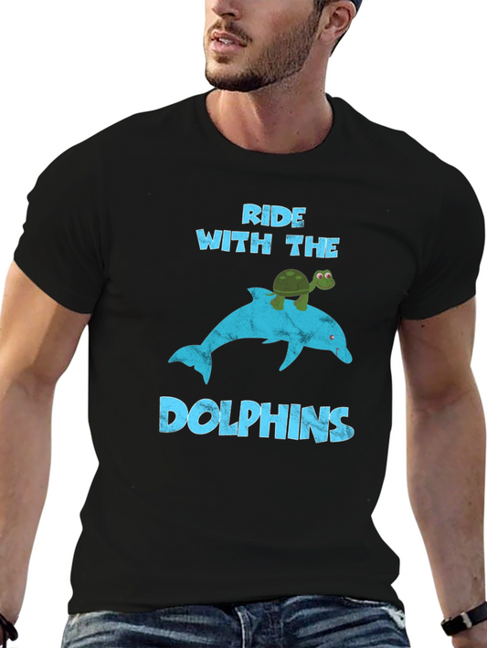 Ride With Dolphins T-Shirt