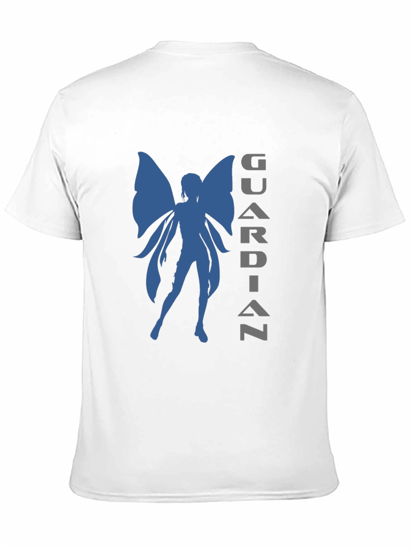 Guardian Fairy Graphic Tee - Stylish Black T-Shirt