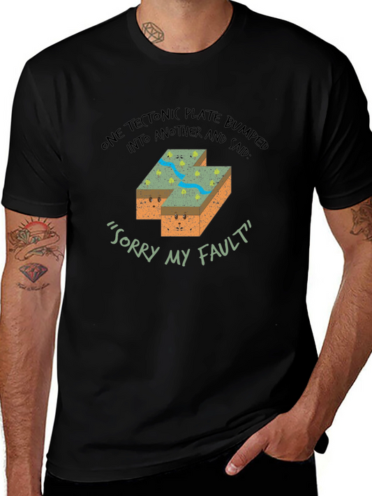 Funny Geology Tectonic Plate Fault T-Shirt