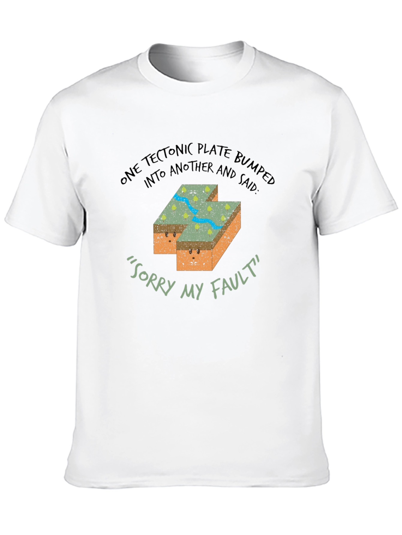 Funny Geology Tectonic Plate Fault T-Shirt