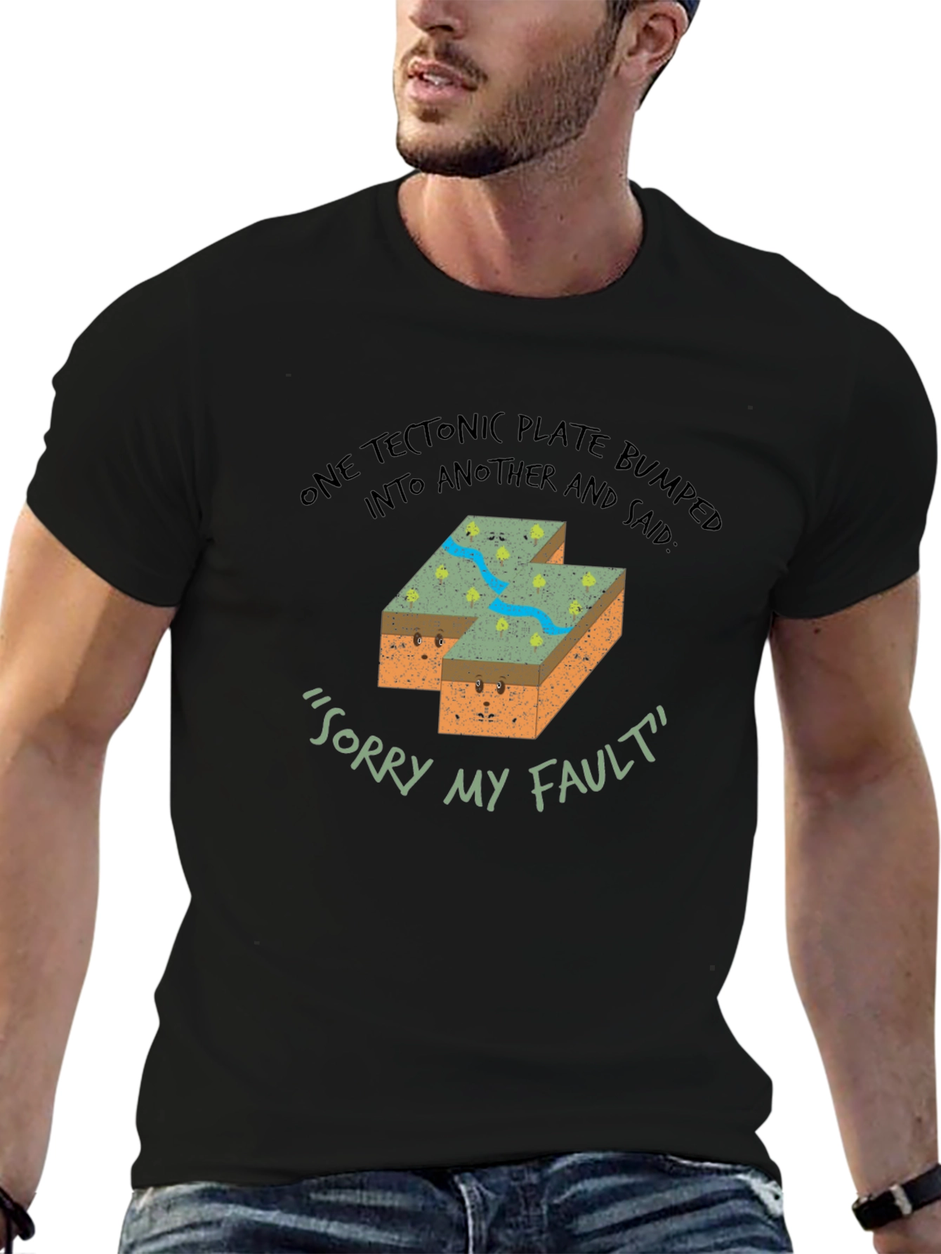 Funny Geology Tectonic Plate Fault T-Shirt