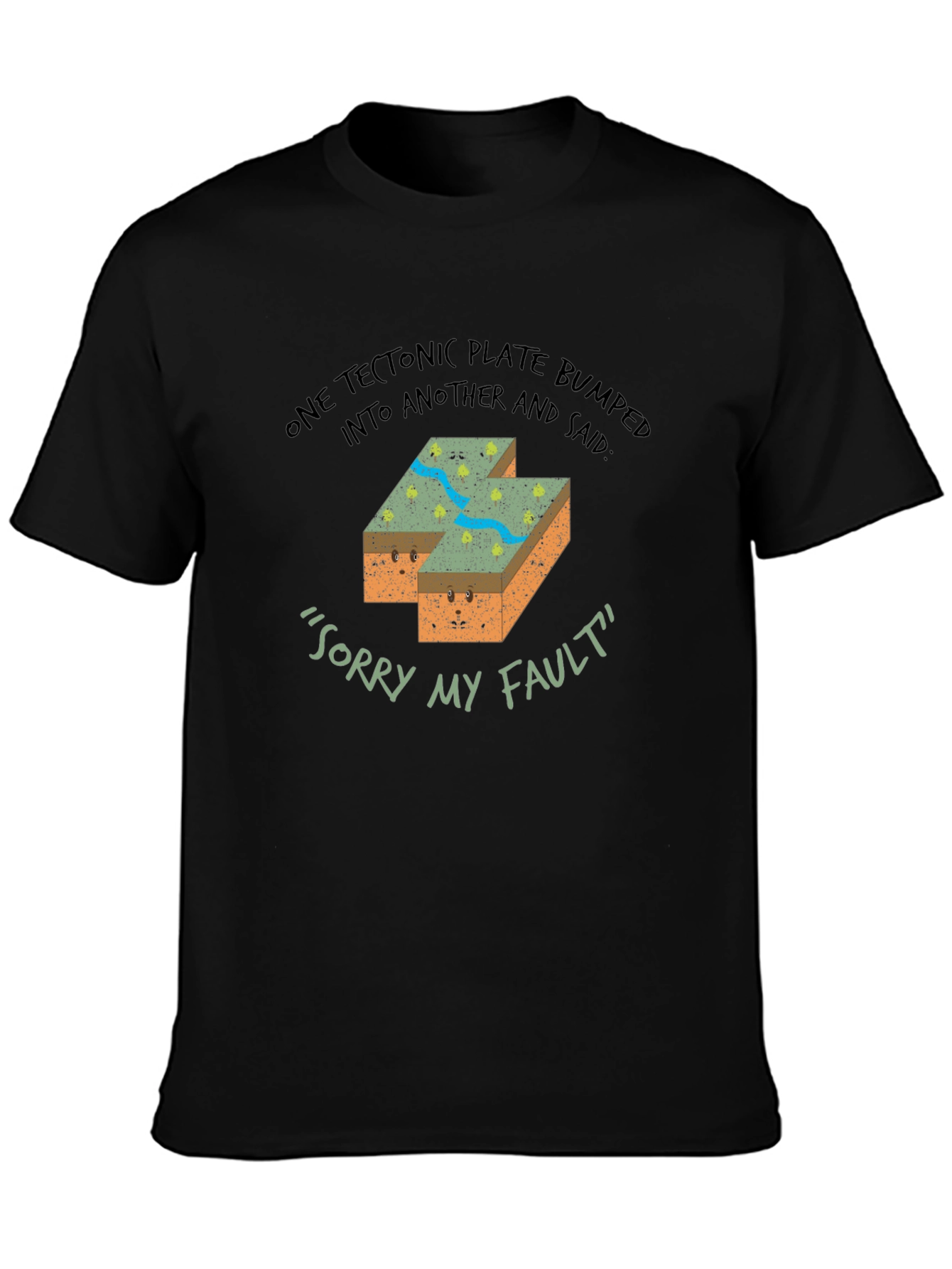 Funny Geology Tectonic Plate Fault T-Shirt