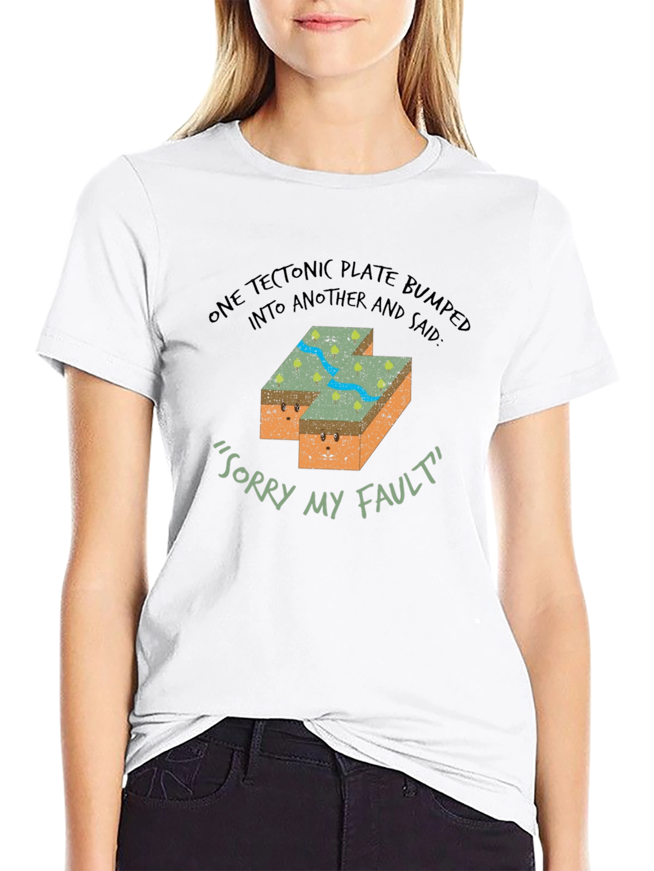 Funny Geology Tectonic Plate Fault T-Shirt