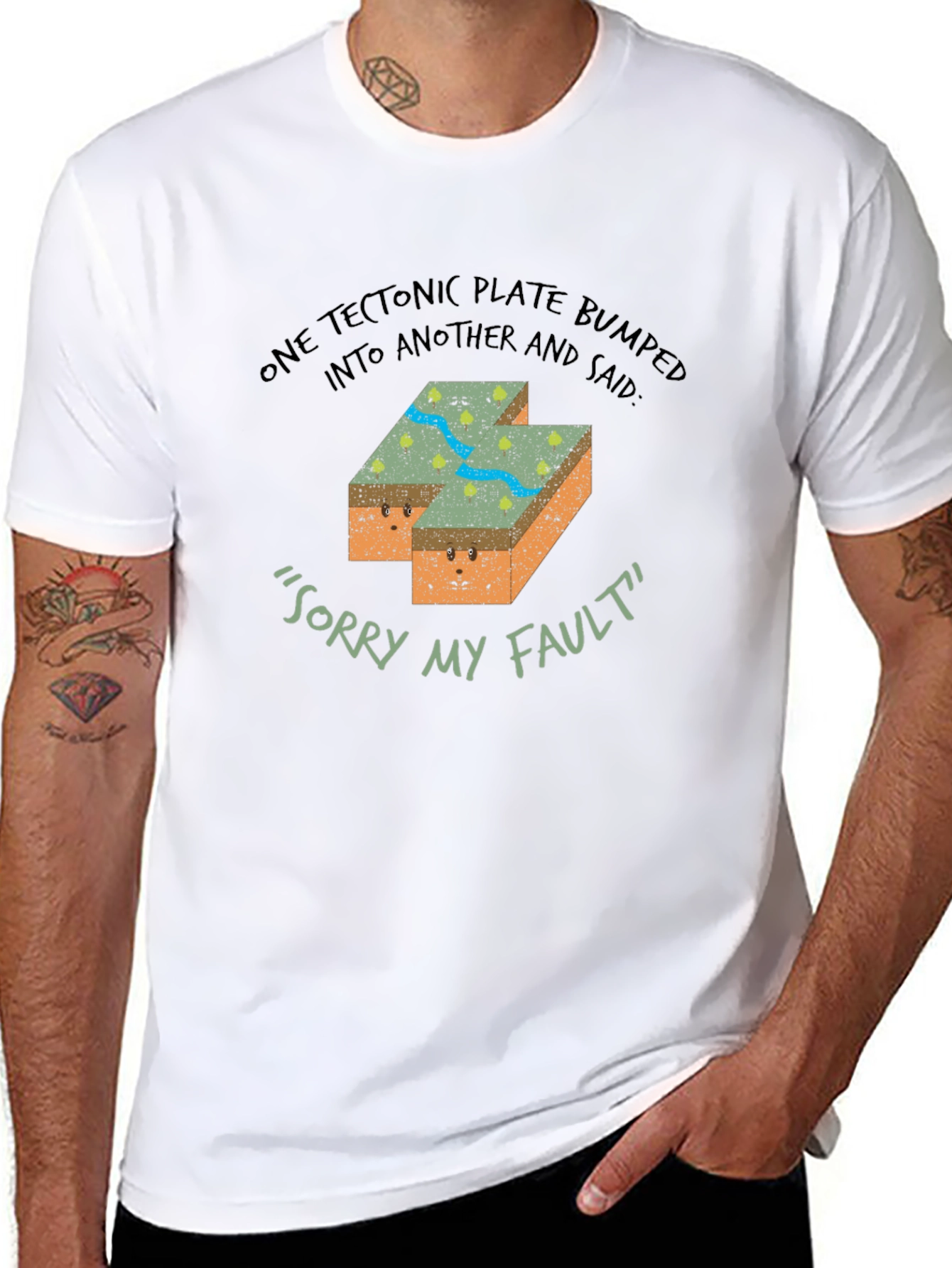 Funny Geology Tectonic Plate Fault T-Shirt
