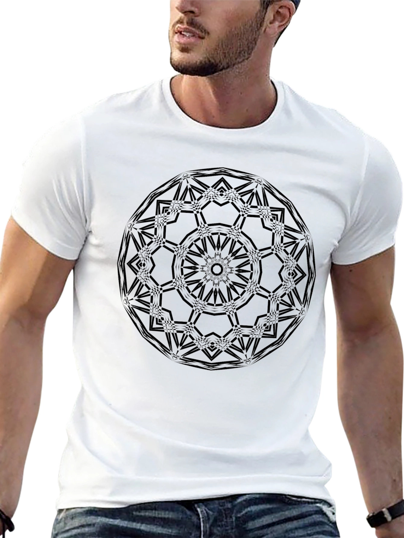 Mandala Graphic Black T-Shirt - Stylish Casual Wear