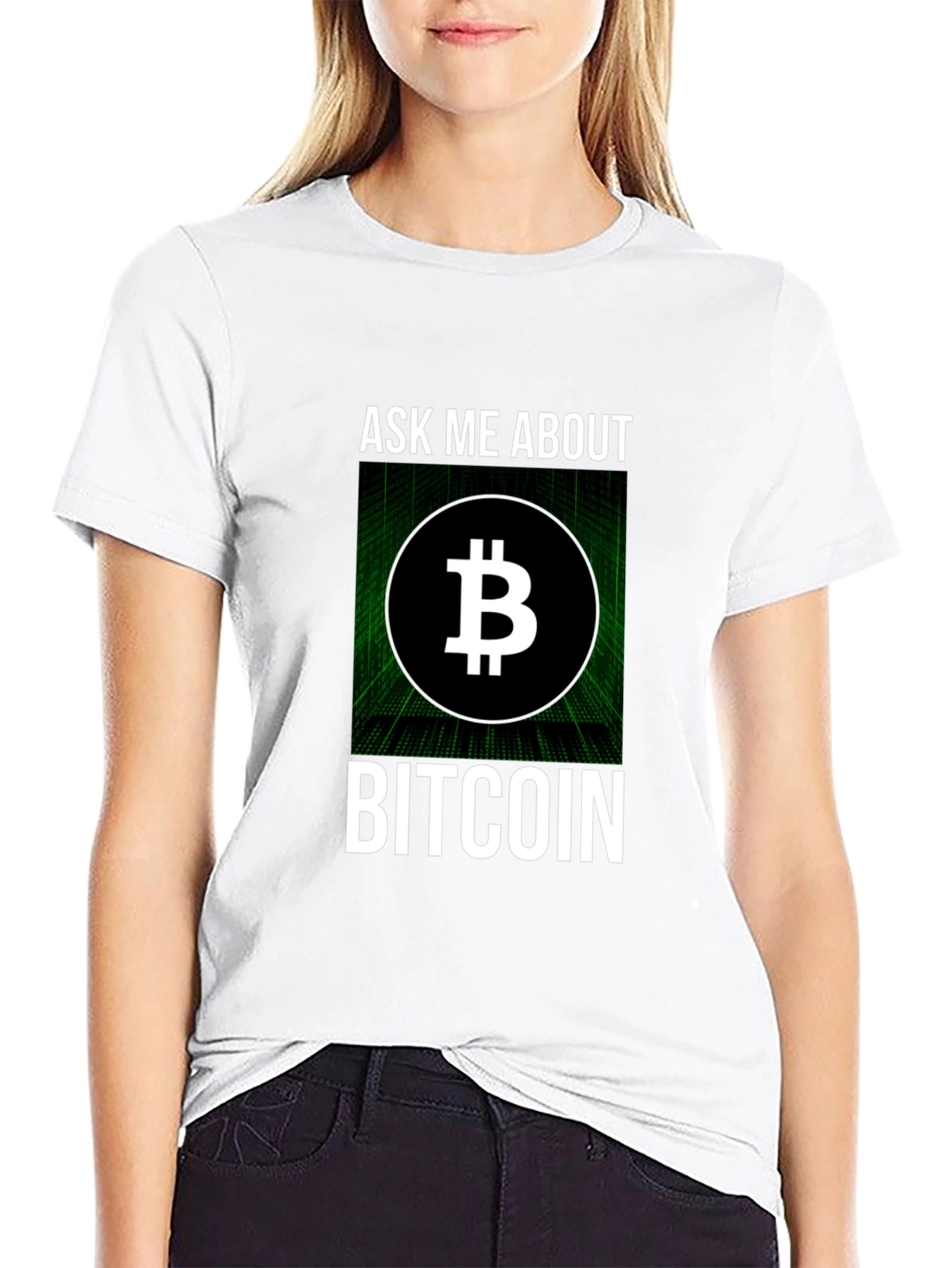 Ask Me About Bitcoin T-Shirt - Crypto Tee