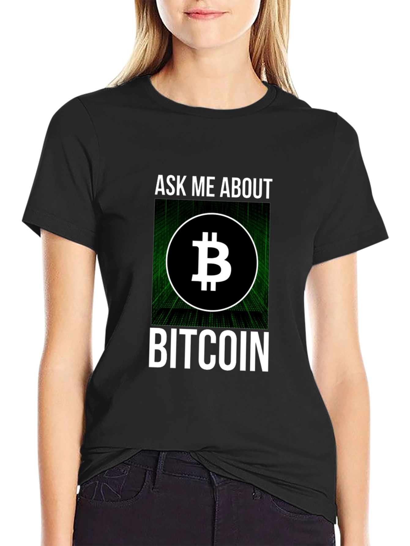 Ask Me About Bitcoin T-Shirt - Crypto Tee