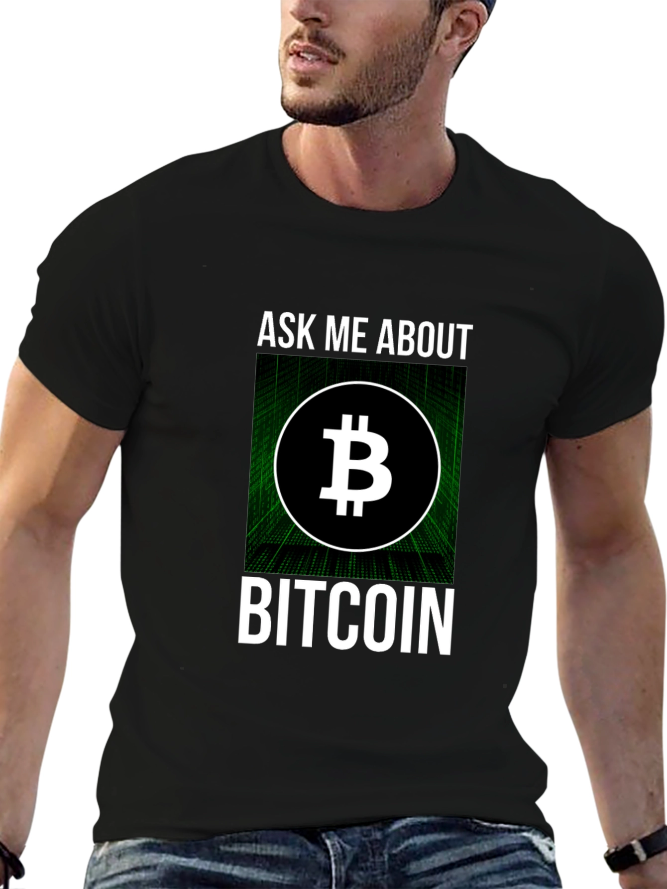 Ask Me About Bitcoin T-Shirt - Crypto Tee