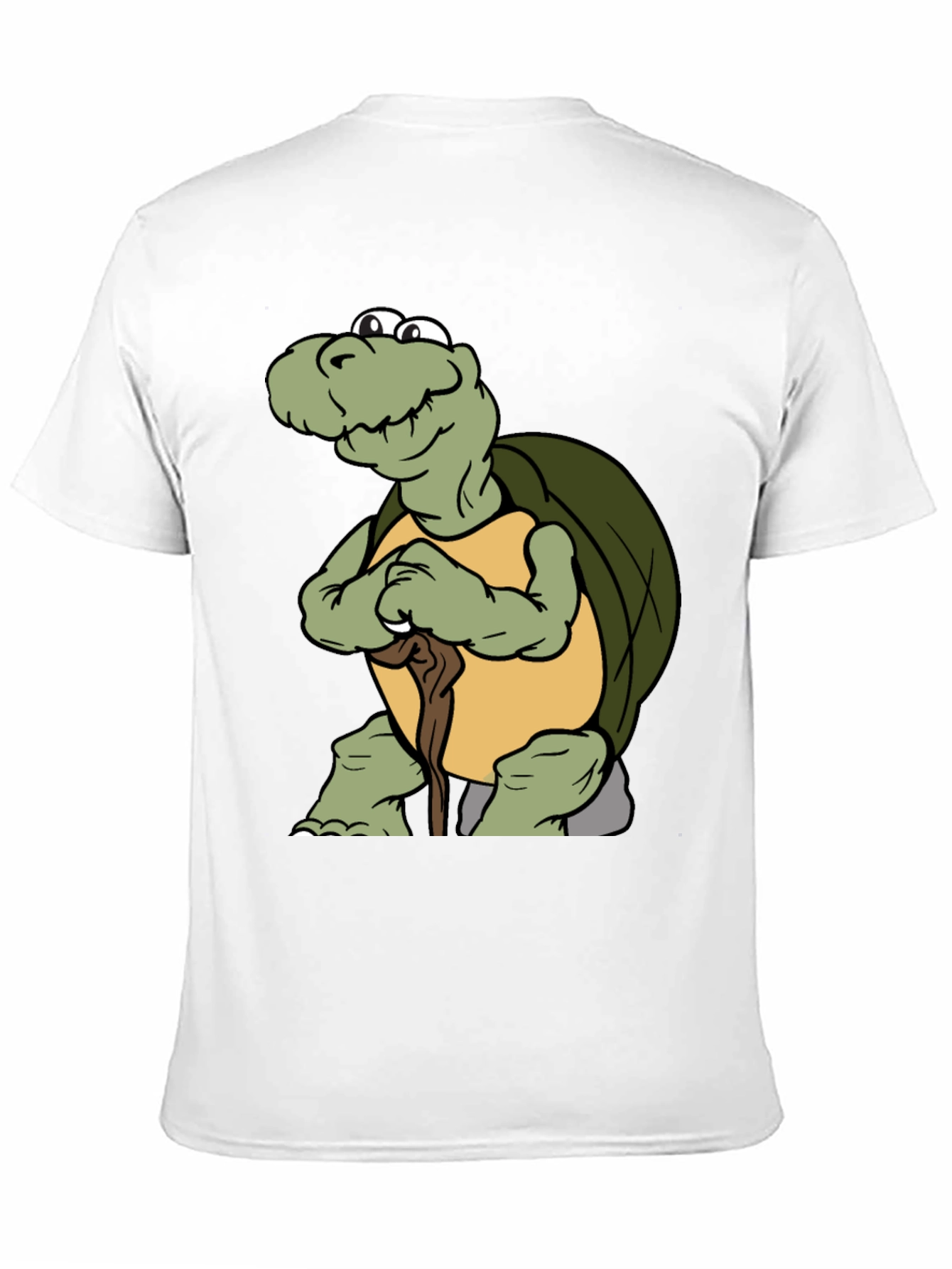 Turtle Cartoon Black T-Shirt