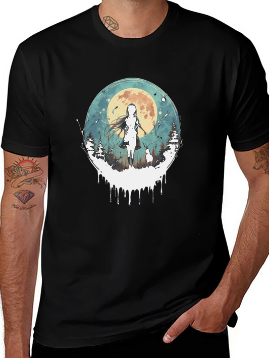 Anime Moon T-Shirt - Stylish Graphic Tee