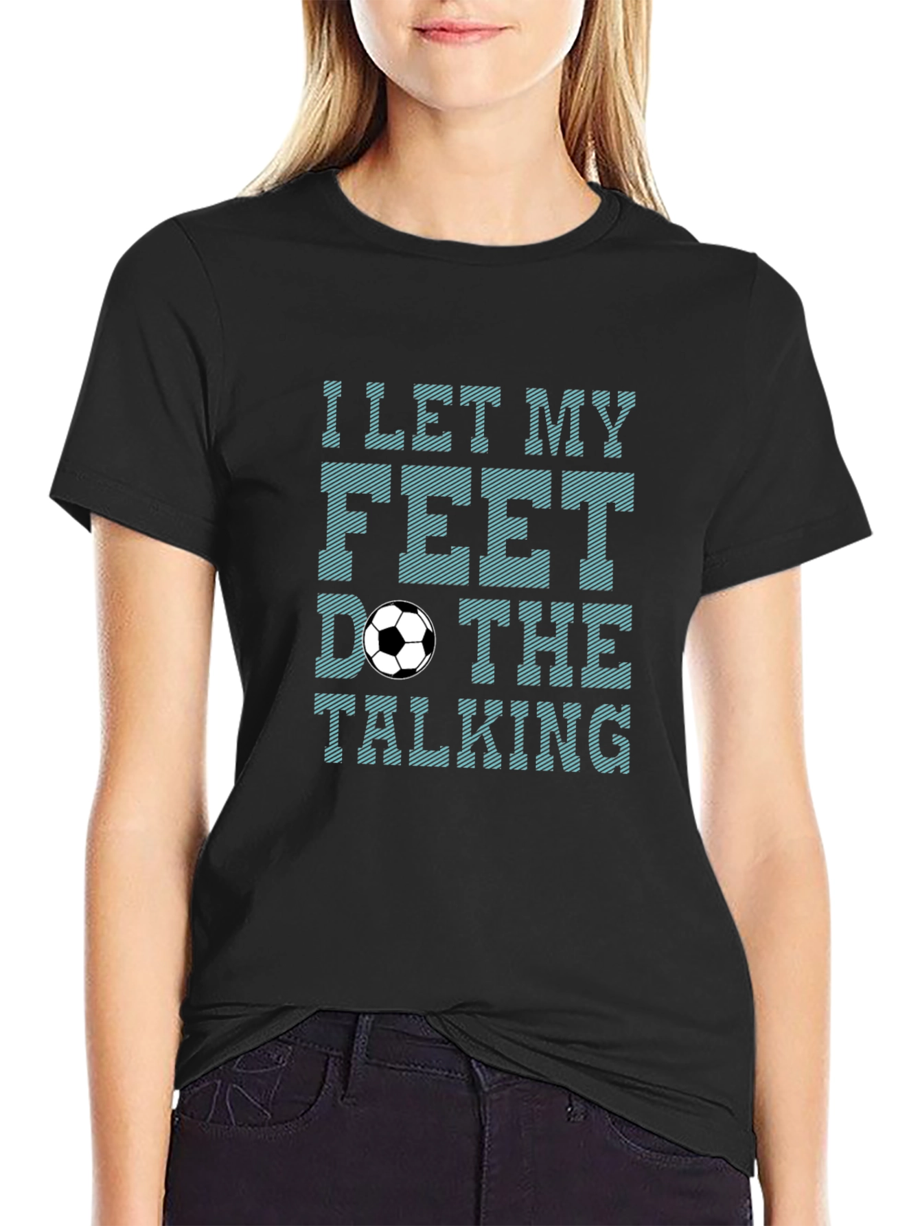 Soccer Feet Talking Graphic T-Shirt