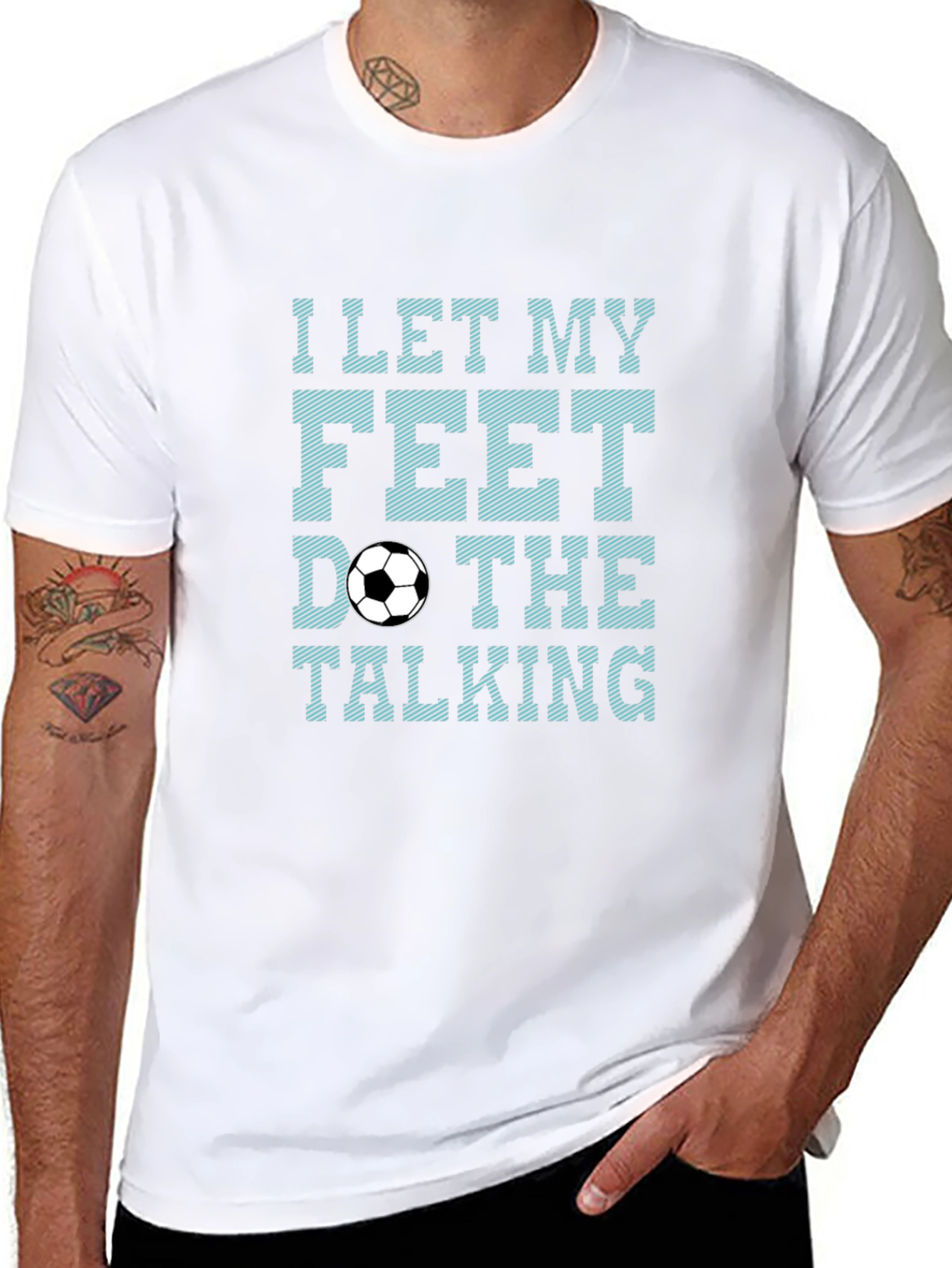 Soccer Feet Talking Graphic T-Shirt