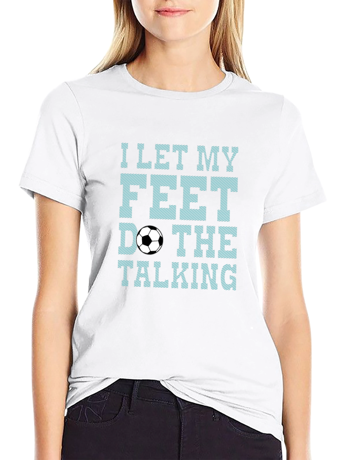 Soccer Feet Talking Graphic T-Shirt