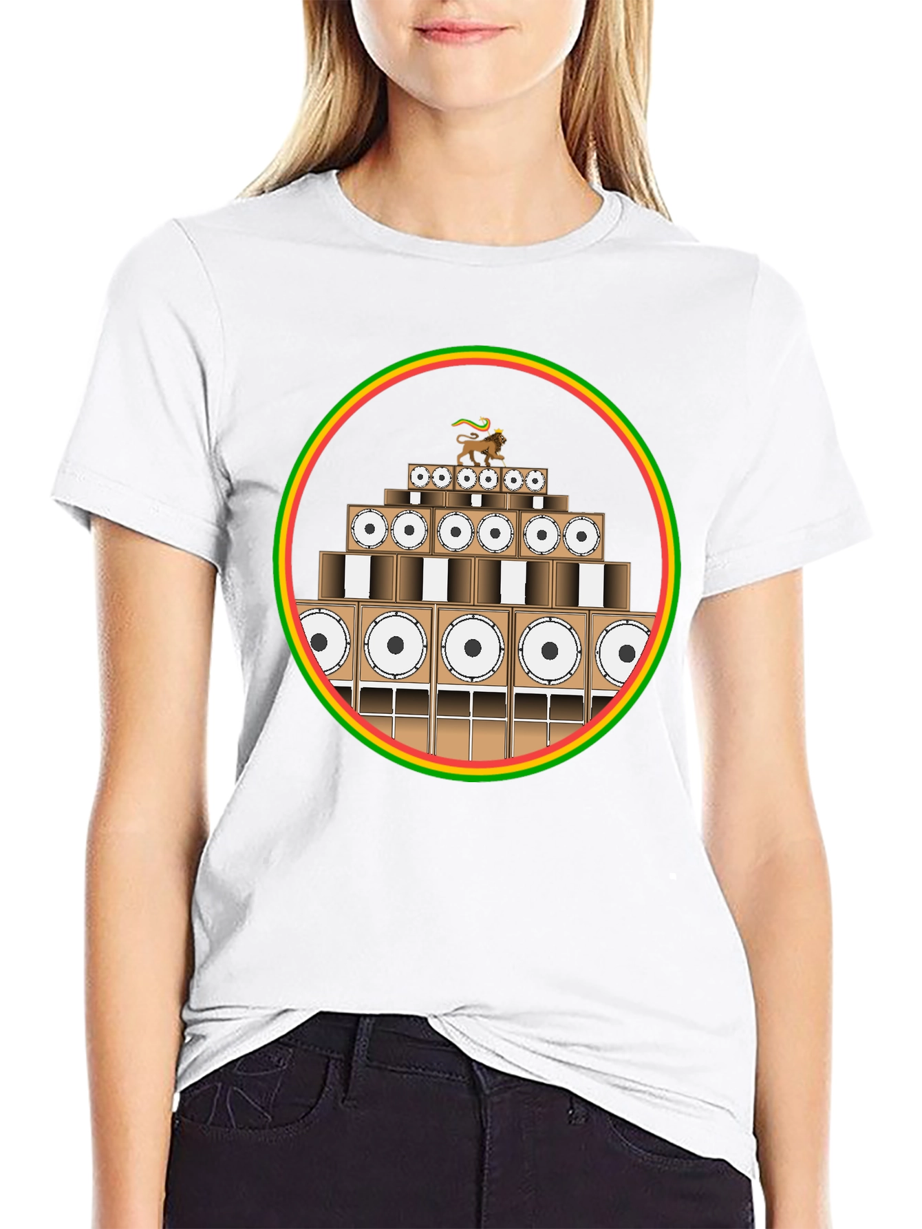 Rasta Sound System Black T-Shirt
