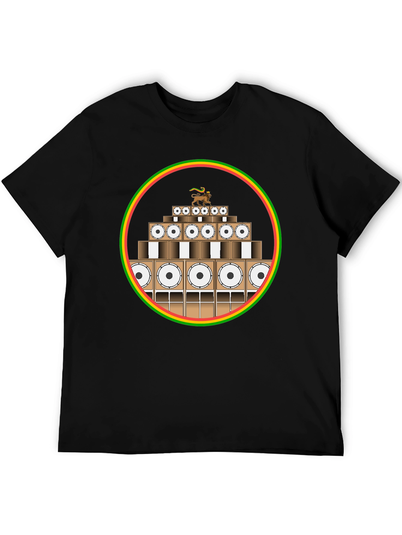 Rasta Sound System Black T-Shirt
