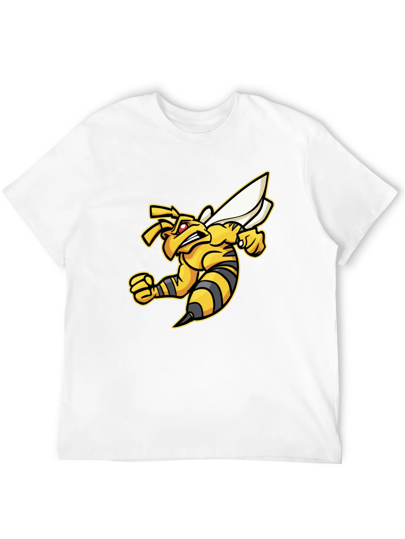 Angry Bee Graphic Tee - Black