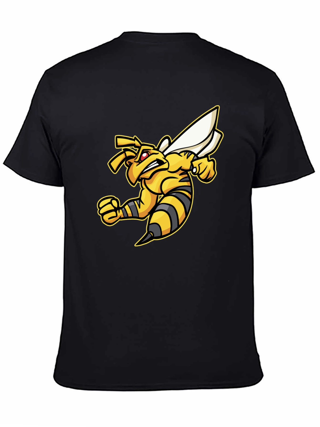 Angry Bee Graphic Tee - Black
