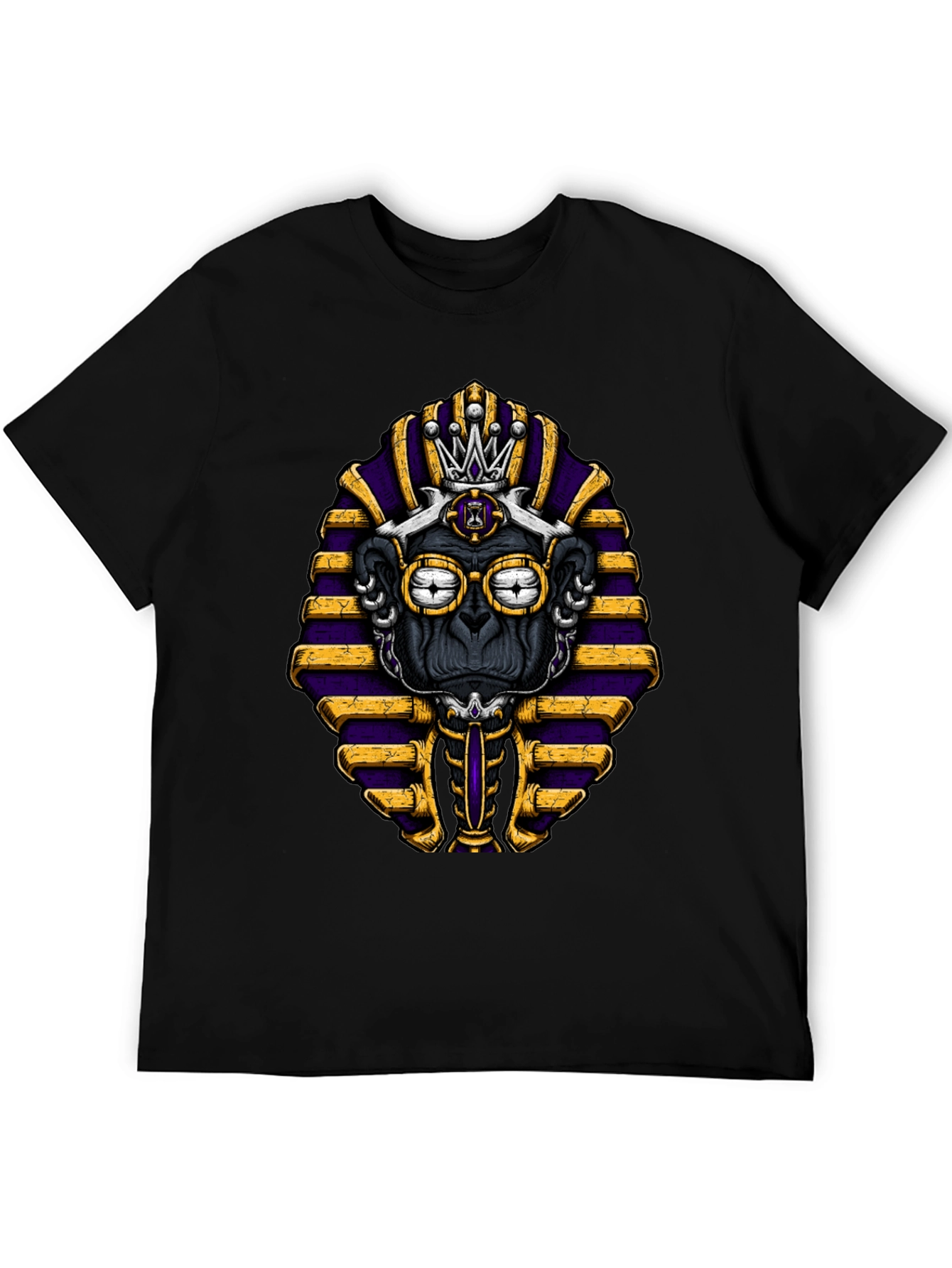 Pharaoh Monkey Graphic Tee - Black T-Shirt