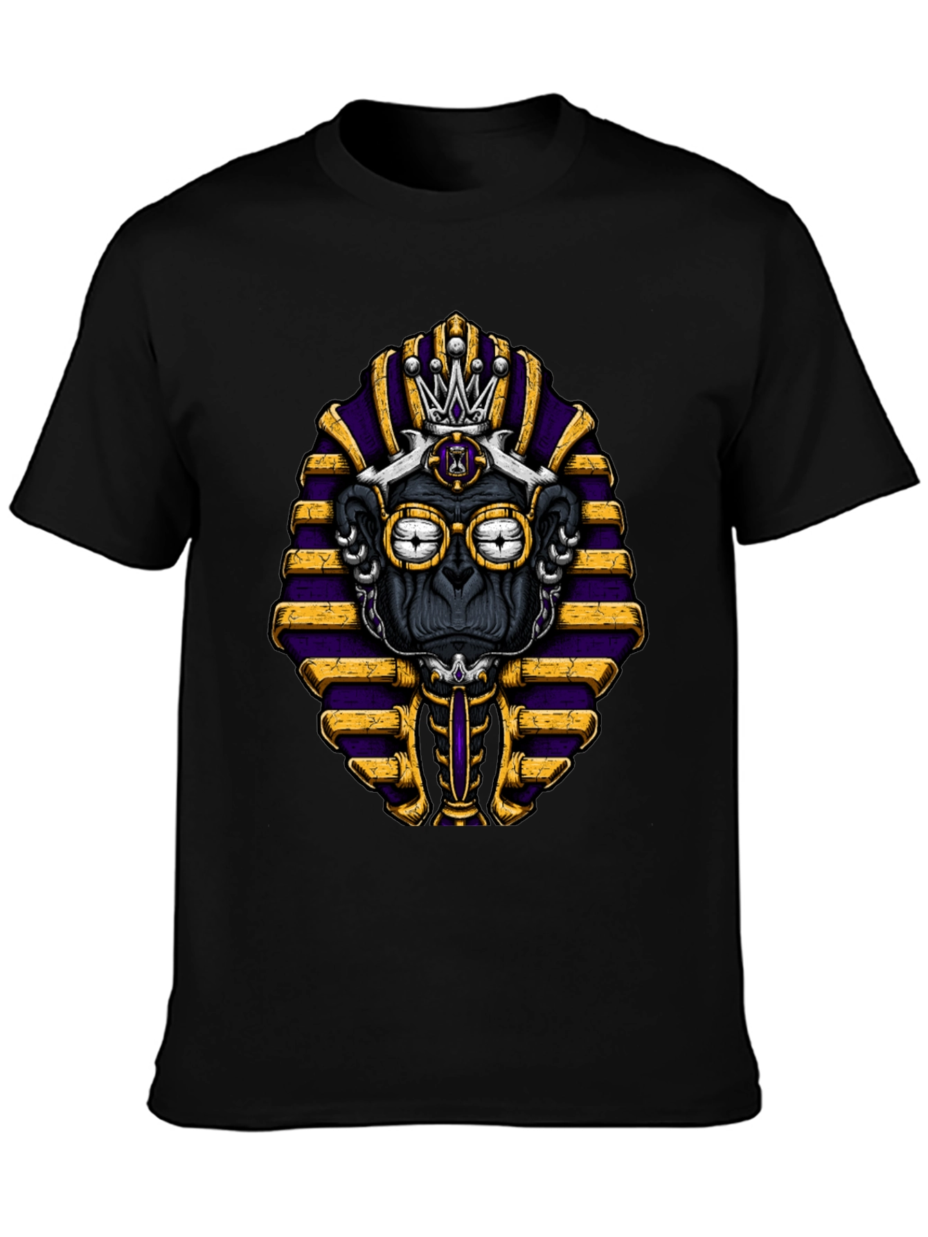 Pharaoh Monkey Graphic Tee - Black T-Shirt