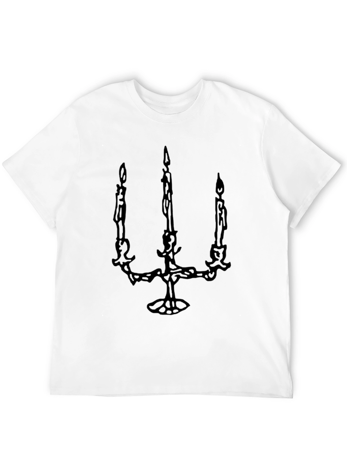 Candelabra Graphic Tee - Unisex Black T-Shirt