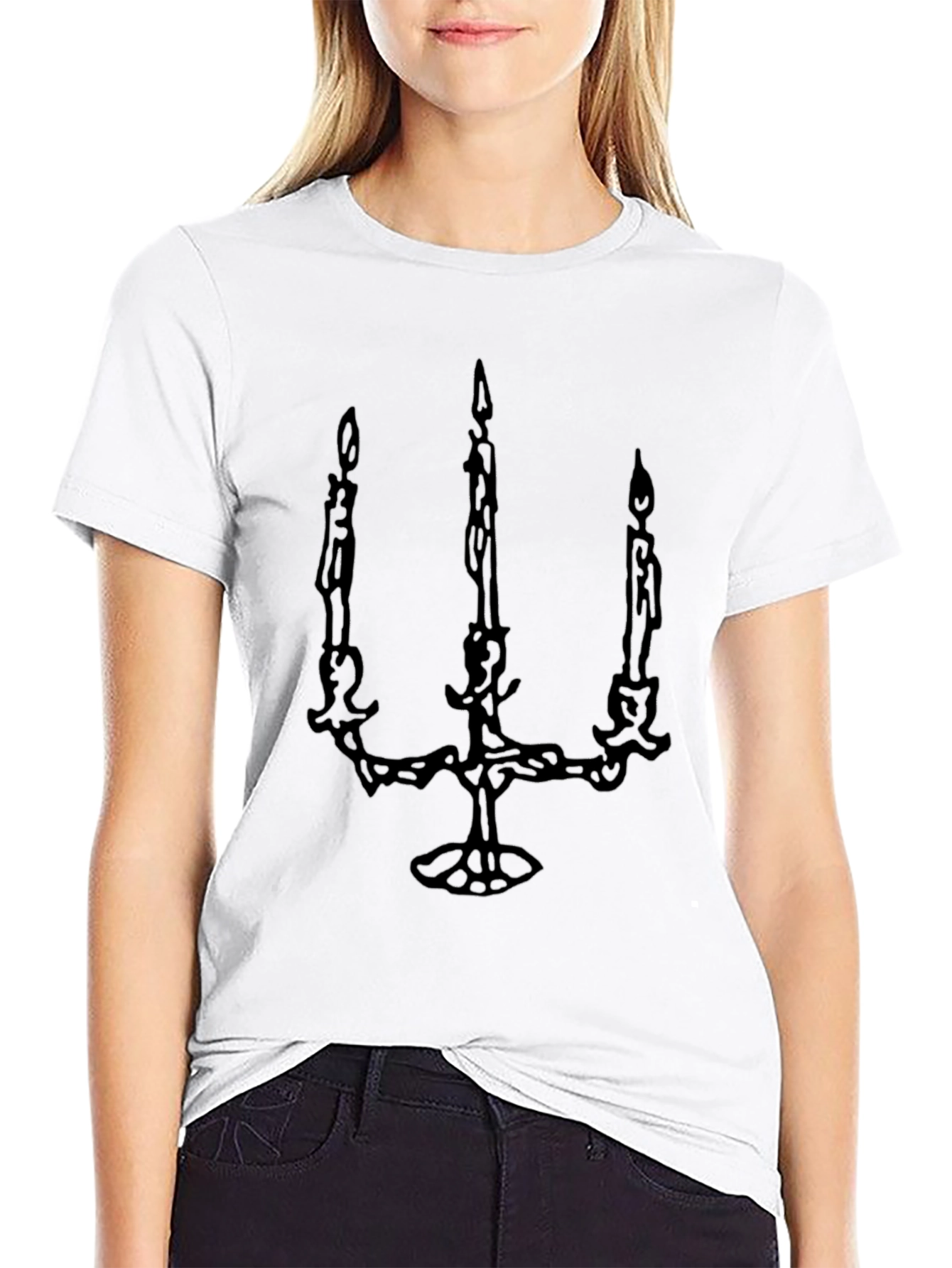 Candelabra Graphic Tee - Unisex Black T-Shirt