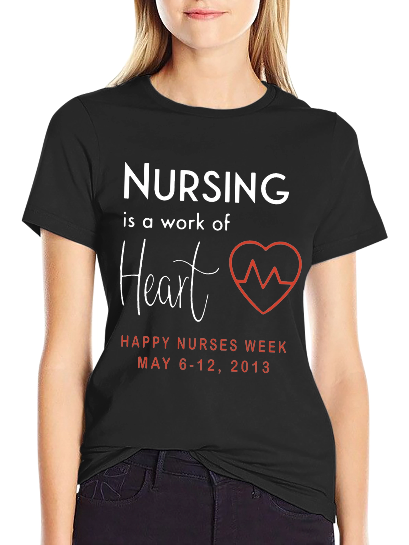 Nursing is a Work of Heart T-Shirt