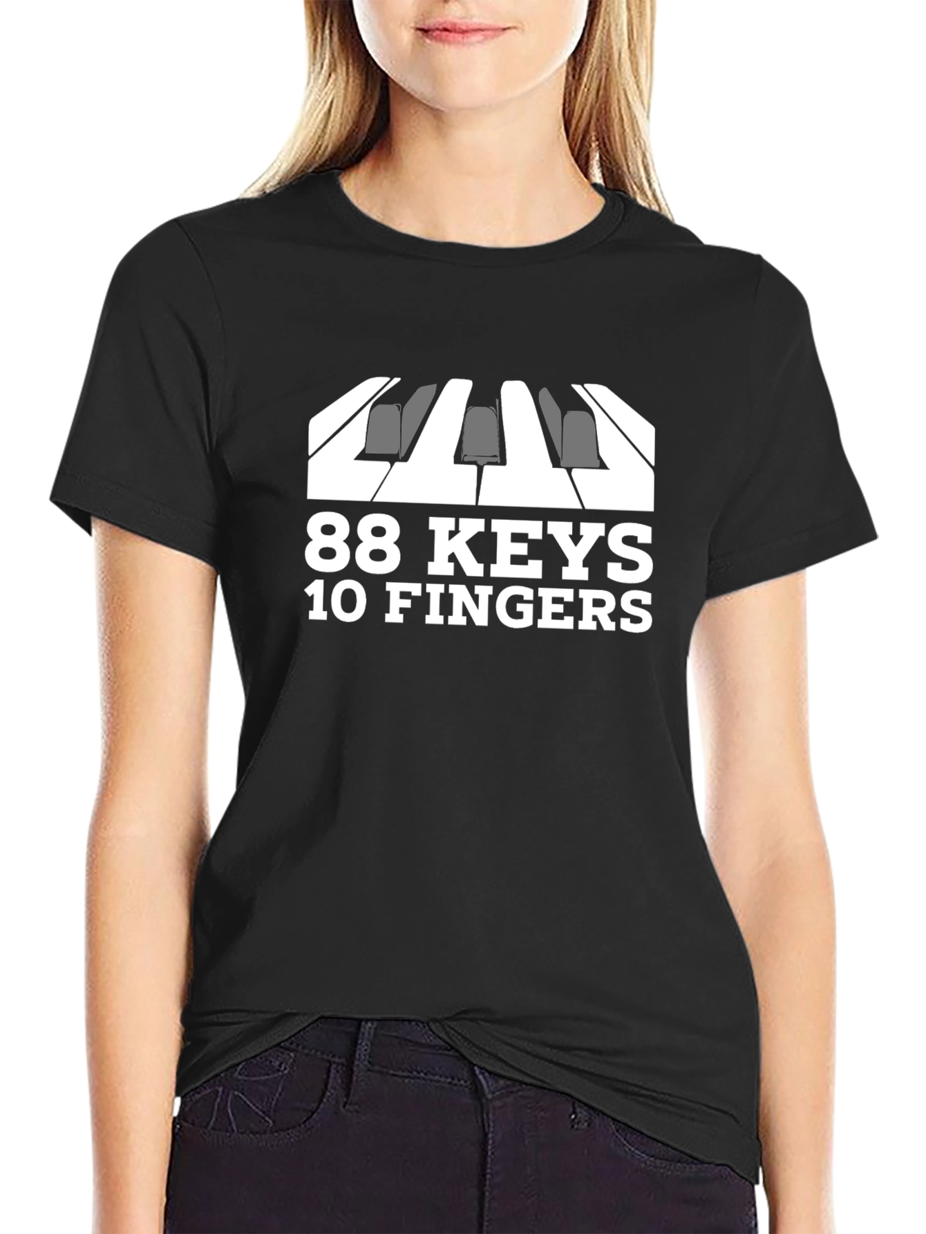 88 Keys 10 Fingers Piano Musician T-Shirt