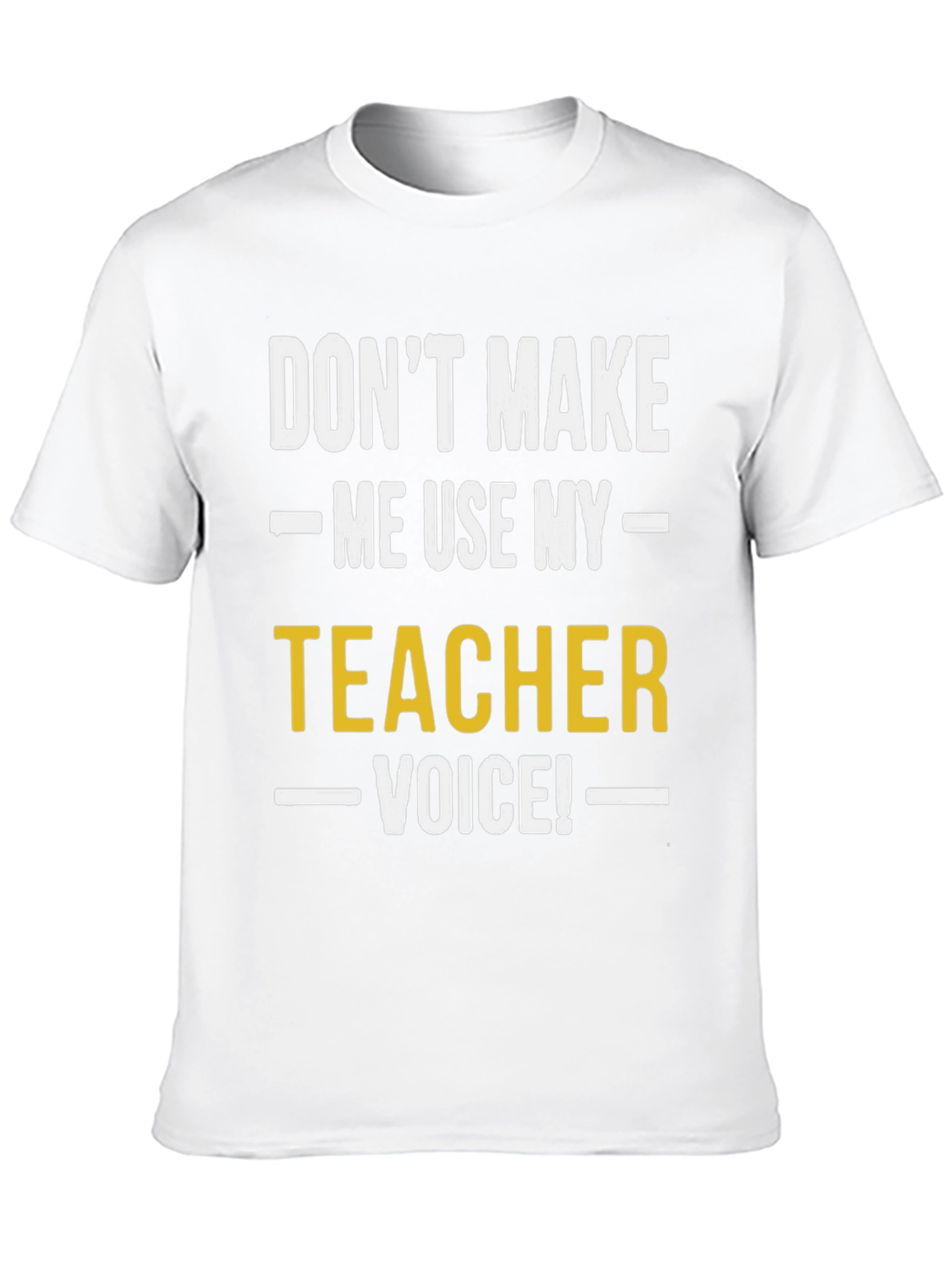 Teacher Voice Graphic Tee - Black Cotton T-Shirt