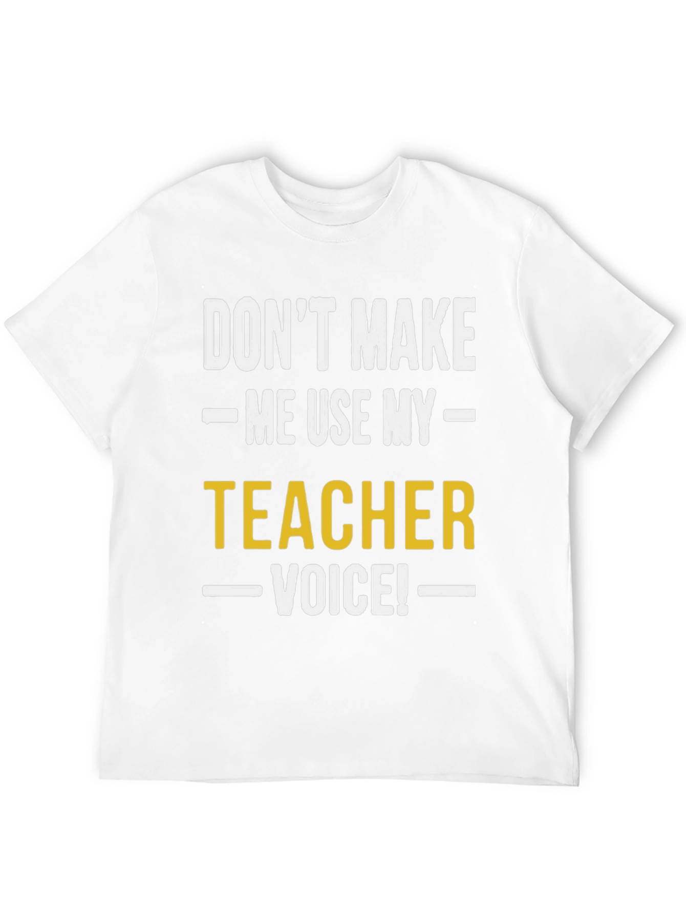 Teacher Voice Graphic Tee - Black Cotton T-Shirt