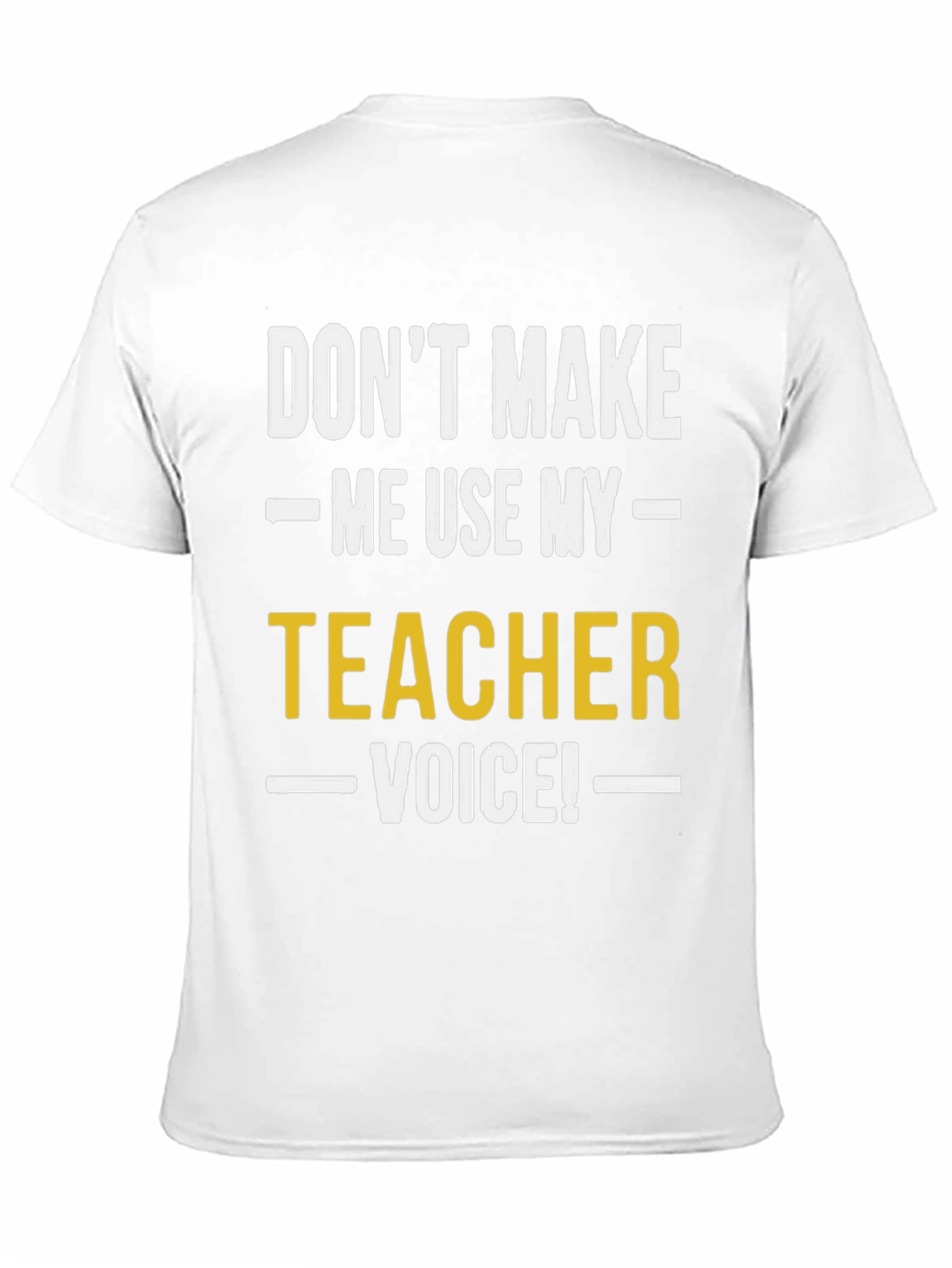 Teacher Voice Graphic Tee - Black Cotton T-Shirt