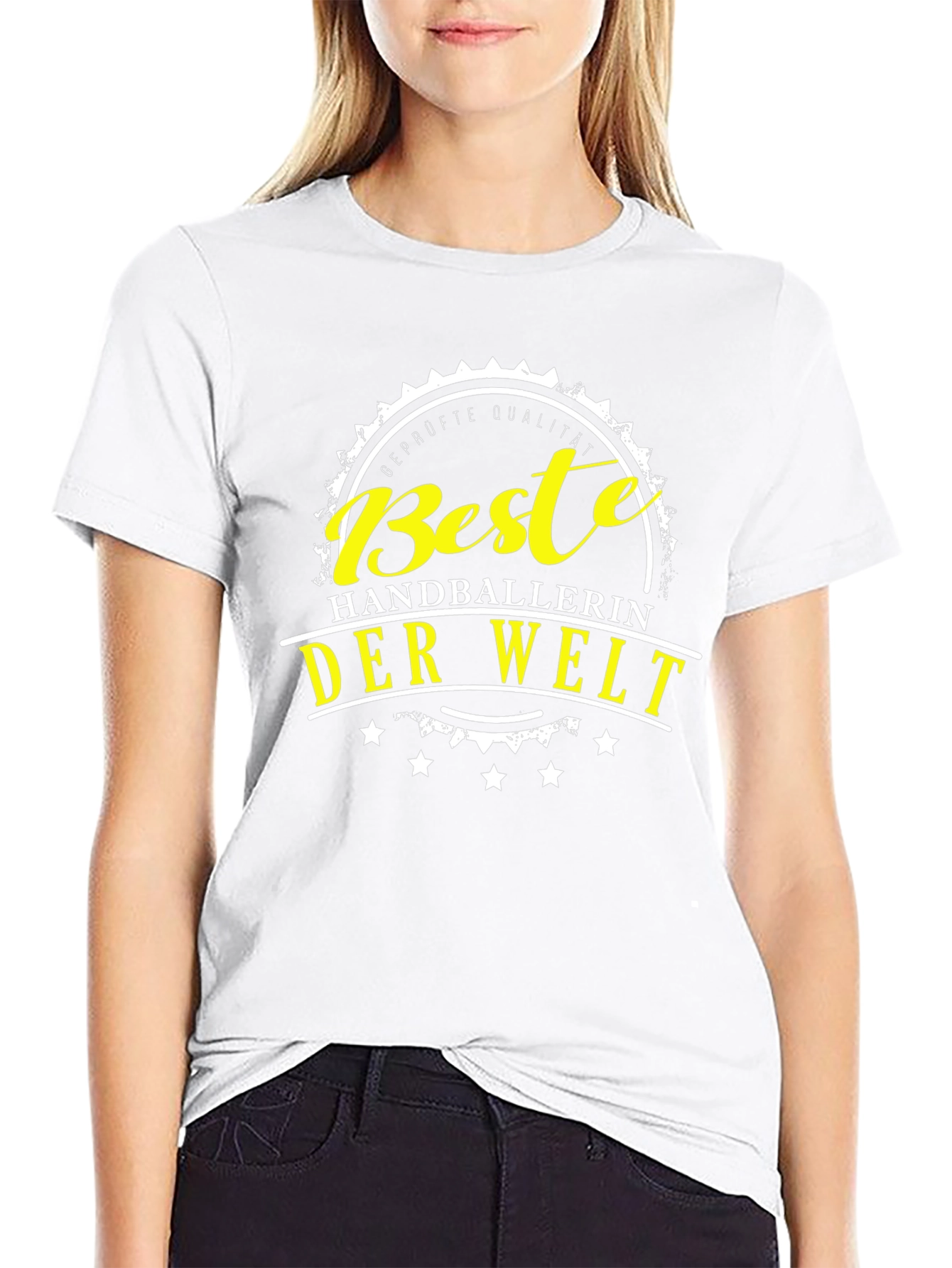 Best Handballerin Der Welt T-Shirt - Black Graphic Tee