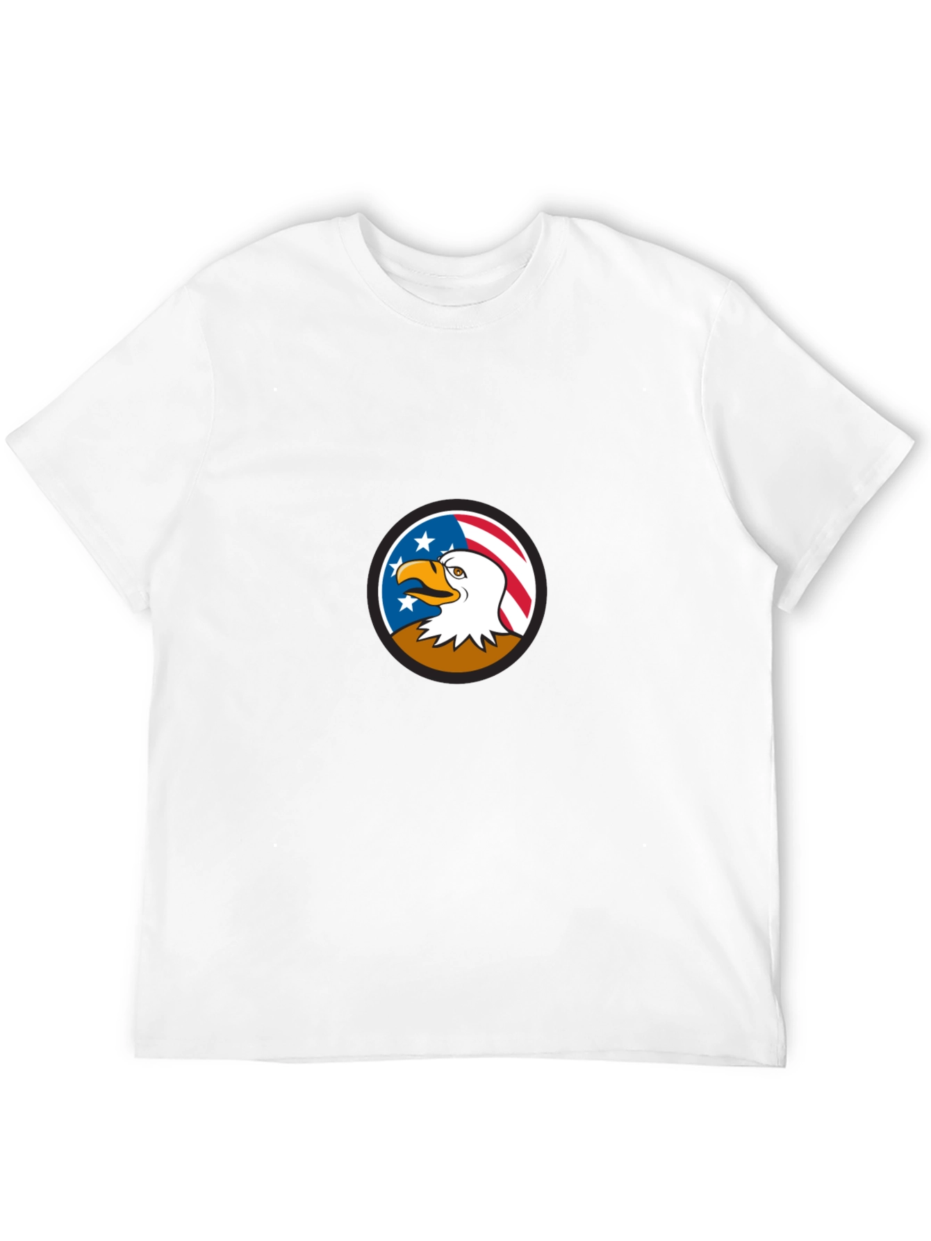 Bald Eagle American Flag Graphic T-Shirt