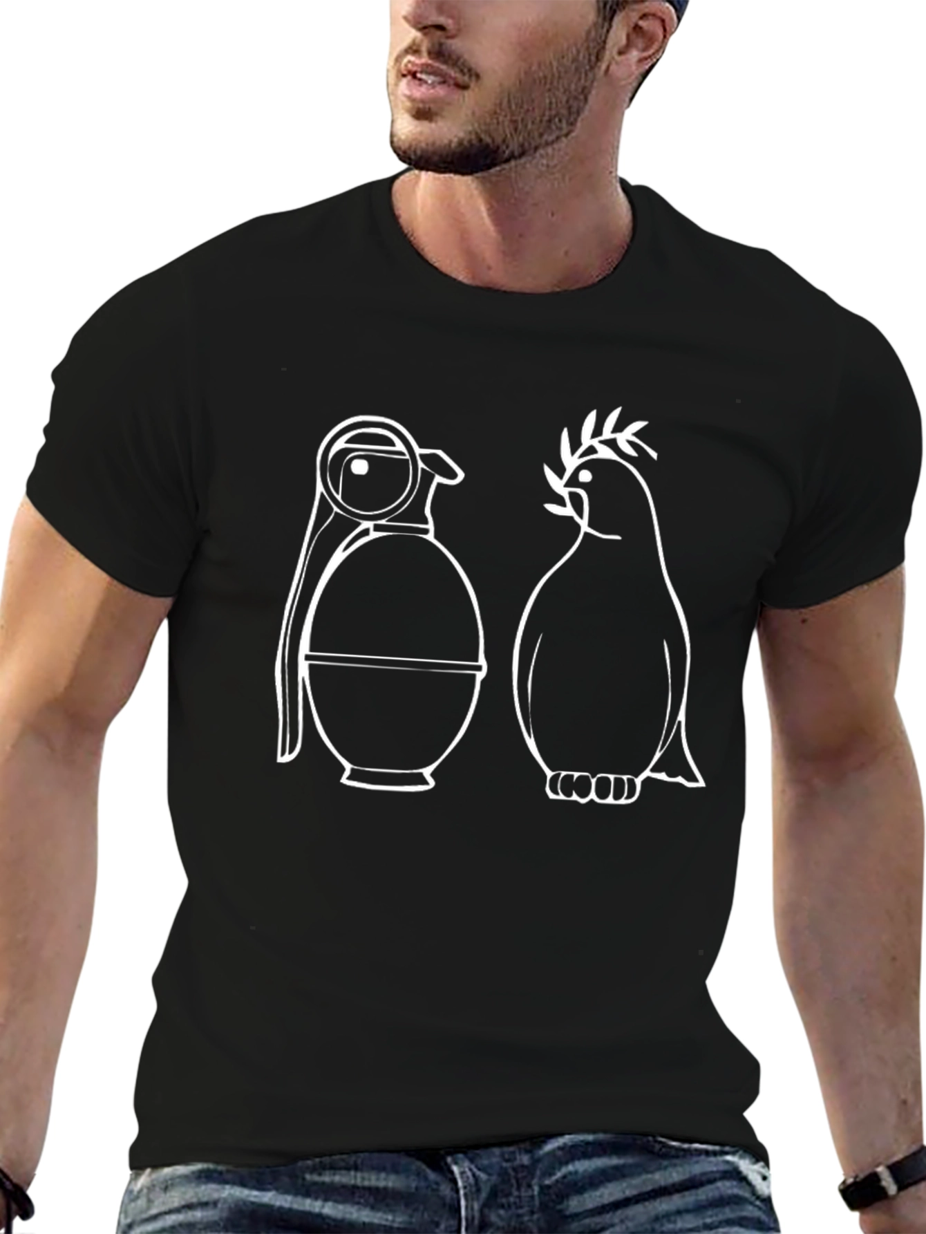 Peace or Pieces T-Shirt: Grenade & Dove Design