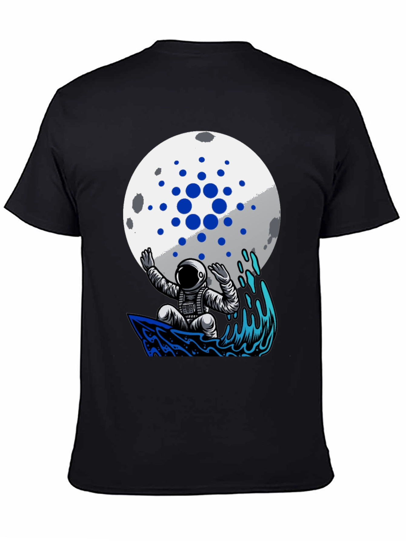 Astronaut Surfer on Moon Crypto T-Shirt