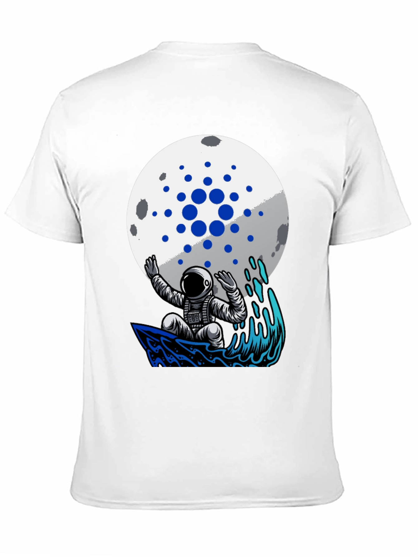 Astronaut Surfer on Moon Crypto T-Shirt