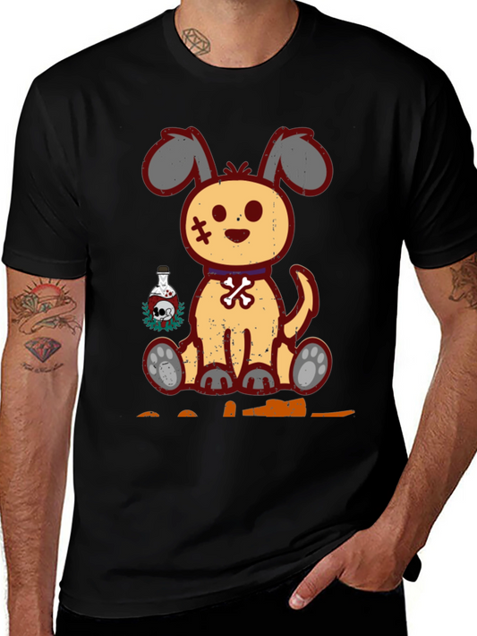 Spooky Cute Dog Graphic Tee - Halloween