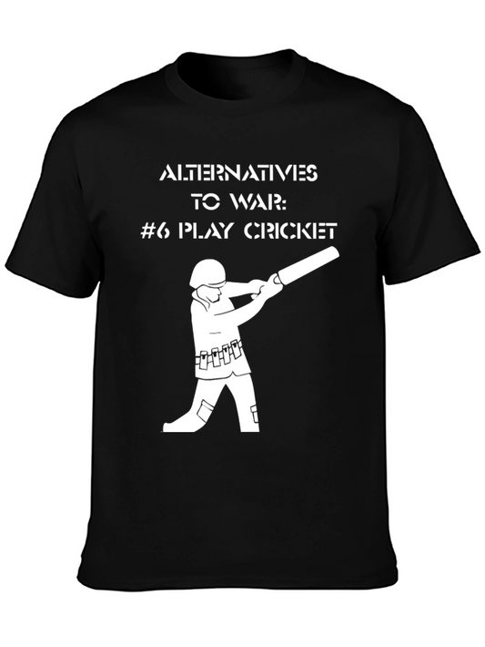 Alternatives to War Cricket T-Shirt