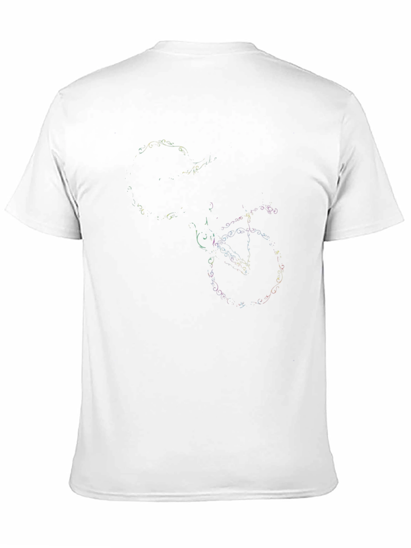 Mens Black Graphic T-Shirt - Bicycle Design