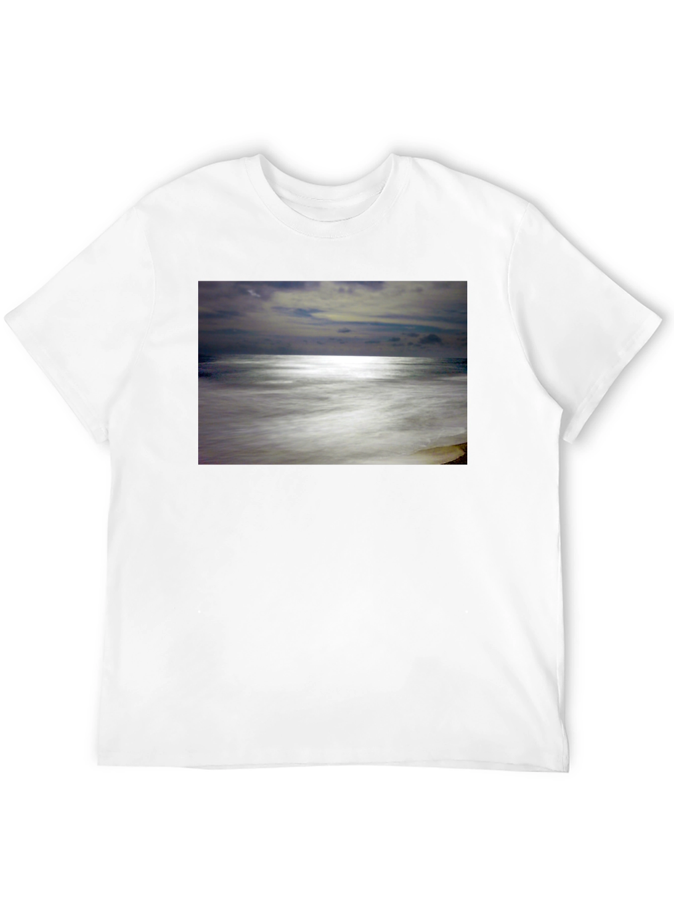 Ocean Scene Graphic Black T-Shirt