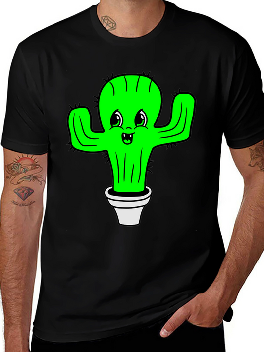 Cactus Graphic Black T-Shirt