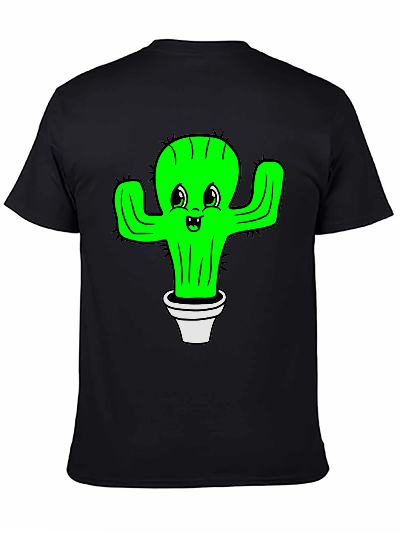 Cactus Graphic Black T-Shirt