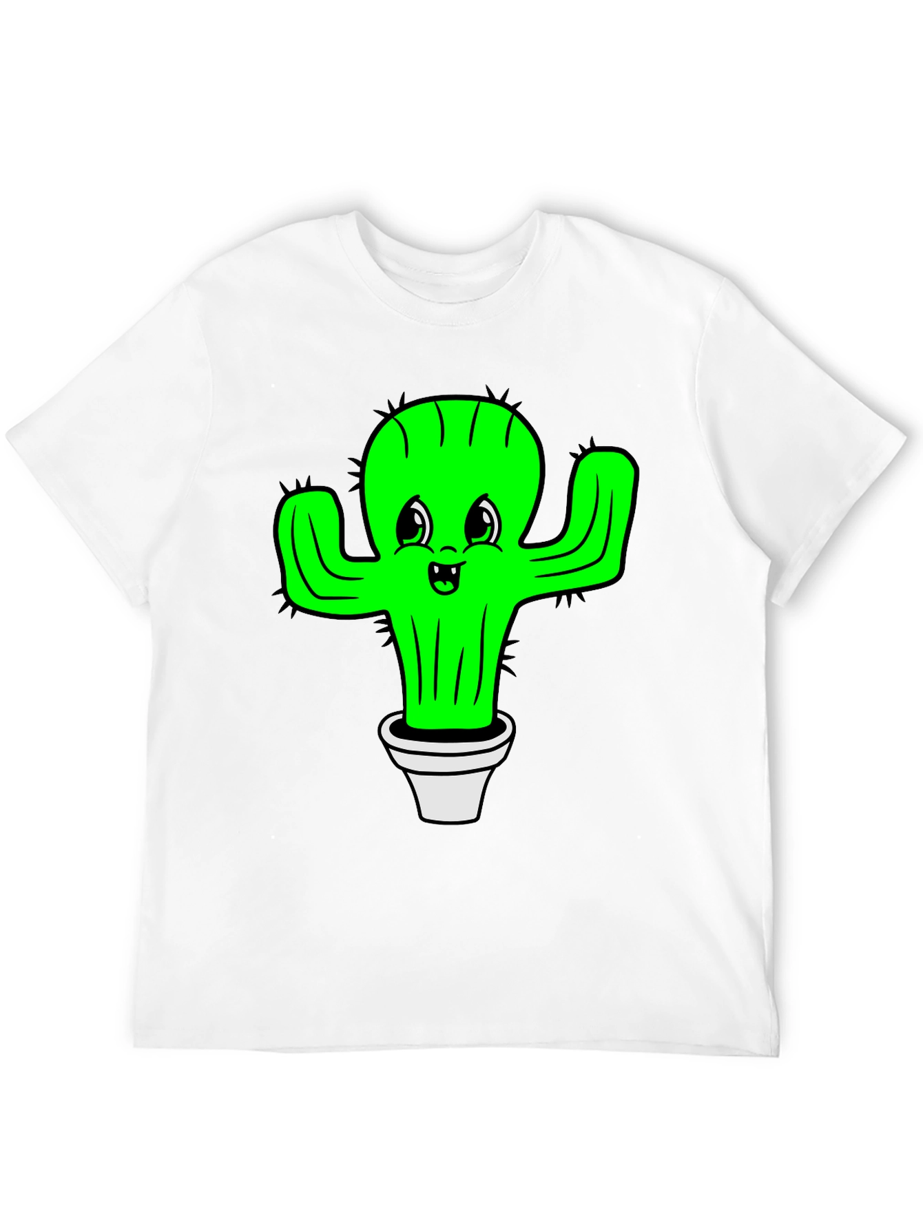 Cactus Graphic Black T-Shirt