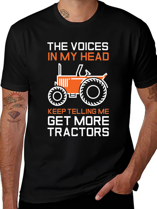 Tractor Humor Graphic Tee - Voices in My Head