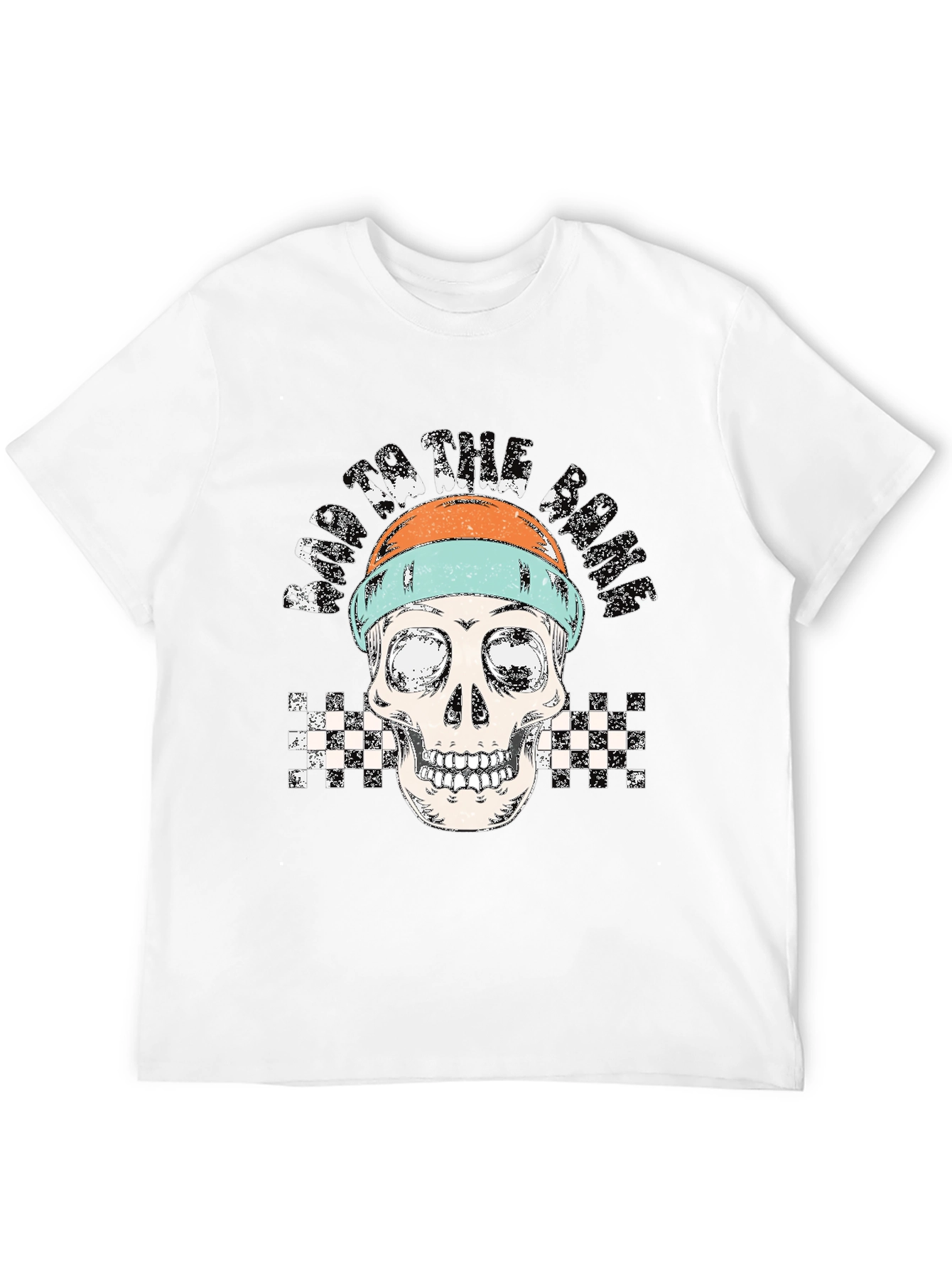 Racing to the Grave Skull Graphic Tee