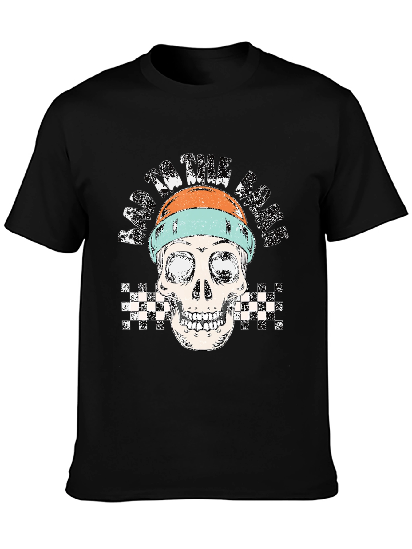 Racing to the Grave Skull Graphic Tee