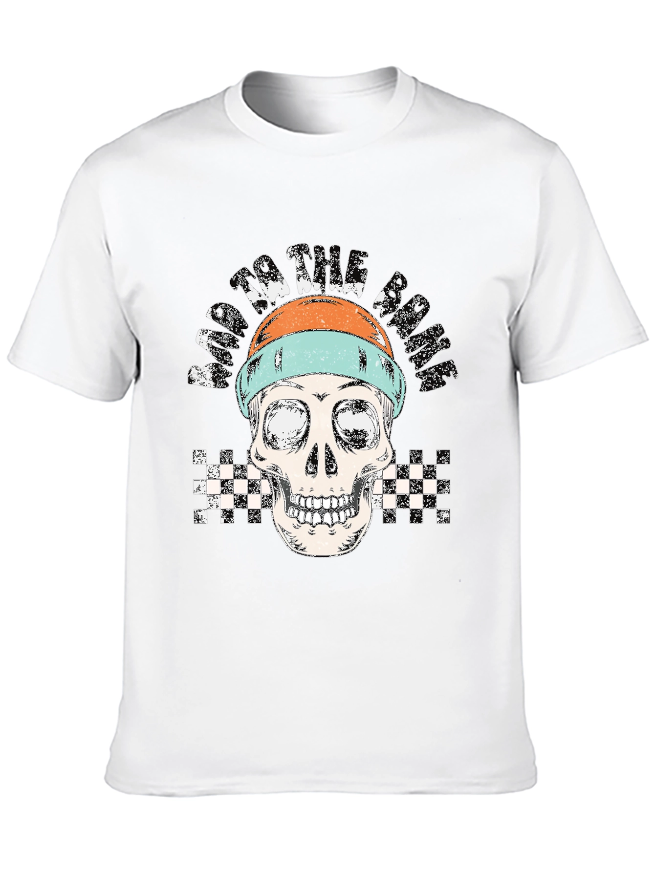 Racing to the Grave Skull Graphic Tee